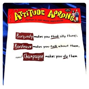 ● Kitchen/Serving Apron,*wine* A great gift idea!